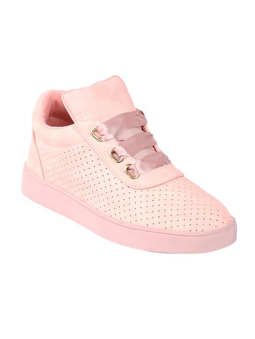 pink lace-up sneaker - 14543842 - Standard Image - 1
