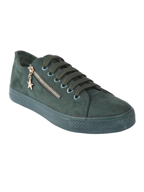 green fabric laceup sneakers - 14543852 - Very Small Image - 1