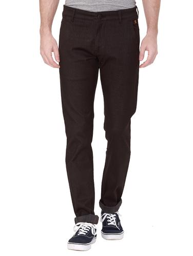 brown cotton casual trouser - 14543927 - Very Small Image - 1