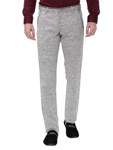 grey cotton chinos casual trousers - 14543936 - Very Small Image - 1