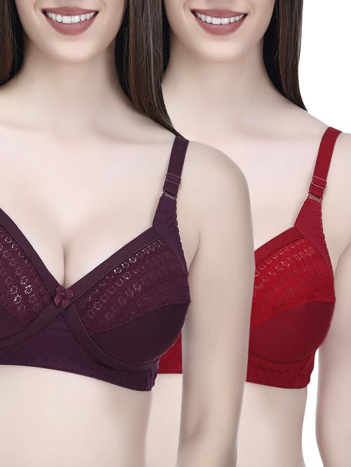 Set of 2 multi colored bras - 14544165 - Very Small Image - 1