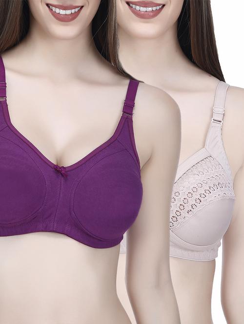 Set of 2 multi colored bras - 14544167 - Very Small Image - 1