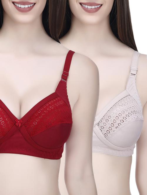 Set of 2 multi colored bras - 14544169 - Very Small Image - 1