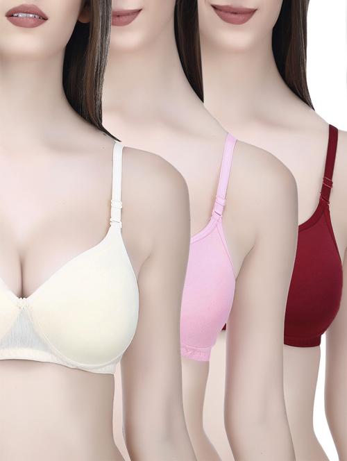 Set of 3 multi colored bras - 14544213 - Standard Image - 1