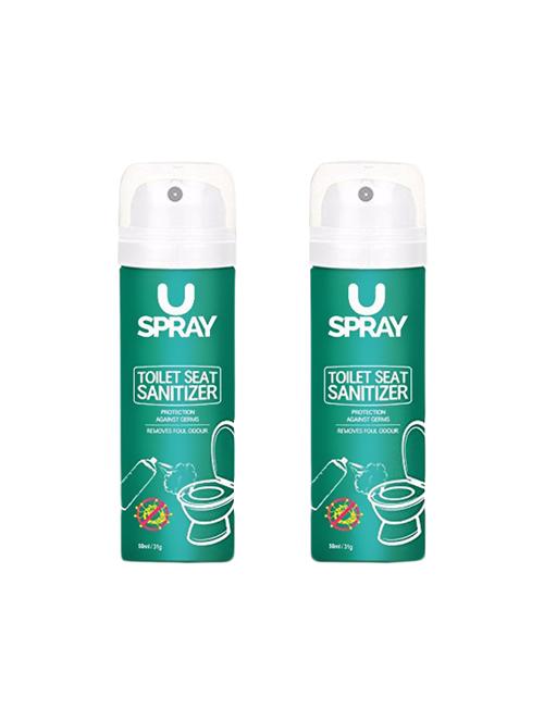 Uspray Toilet Seat Sanitizer - 50 ml (Pack of 2) - 14544221 - Very Small Image - 1