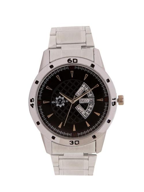 GEARZ Men's watch with Black Dial, Day & Date Display - 14544596 - Very Small Image - 1