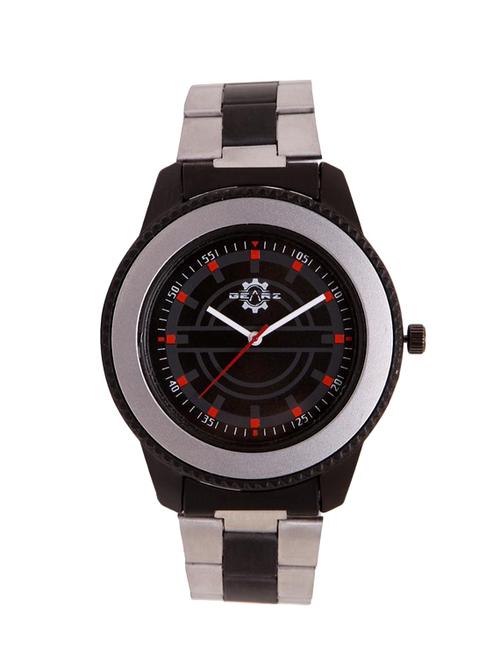 GEARZ Watches for men with Blue Dial, Day & Date Display, Exclusive threaded Strap -For Men, Boys - 14544598 - Very Small Image - 1