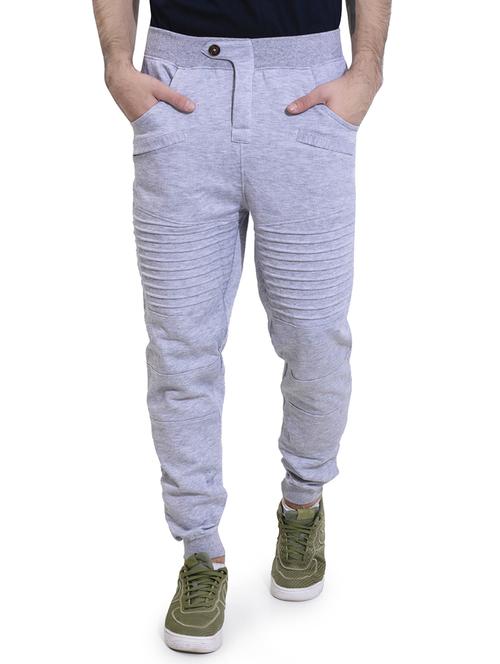 grey cotton blend joggers - 14544613 - Very Small Image - 1