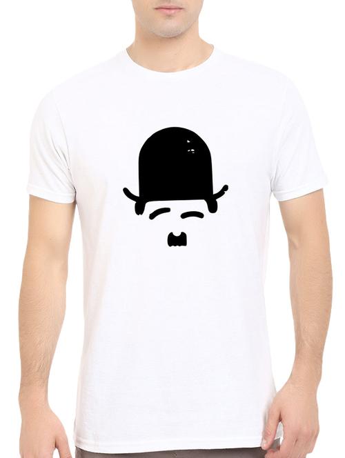white cotton chest print tshirt - 14544620 - Standard Image - 1