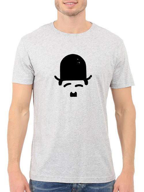 grey cotton chest print tshirt - 14544622 - Standard Image - 1