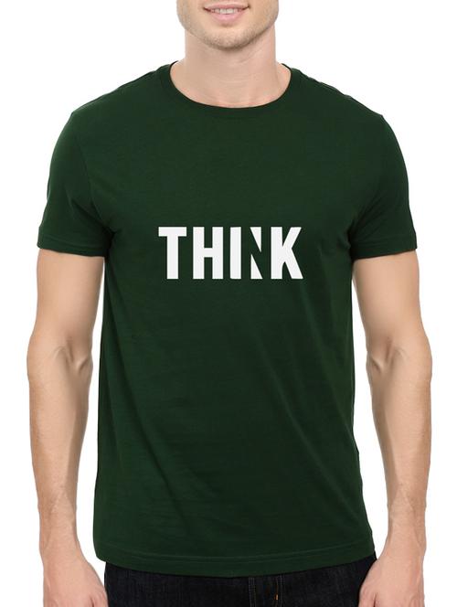green cotton chest print tshirt - 14544624 - Standard Image - 1