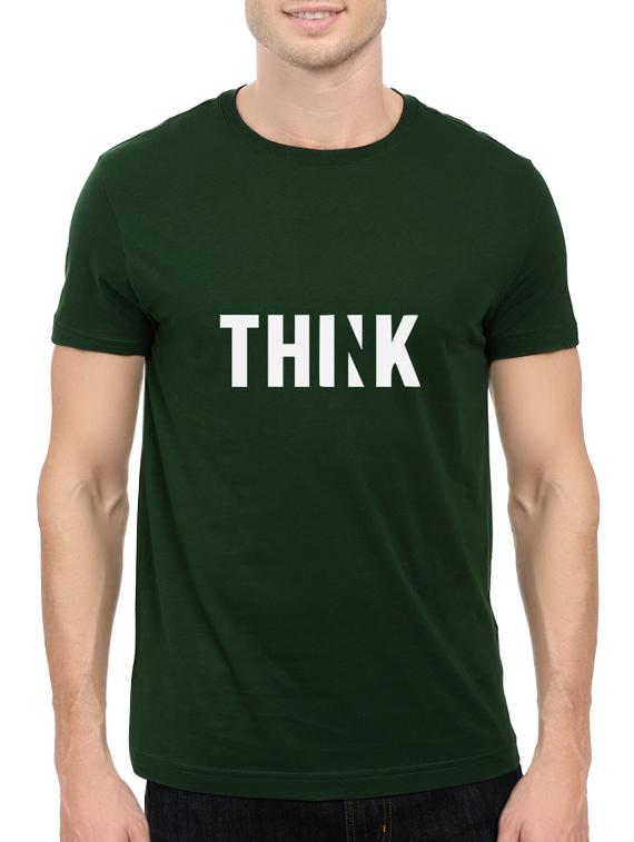 green cotton chest print tshirt - 14544624 - Zoom Image - 1