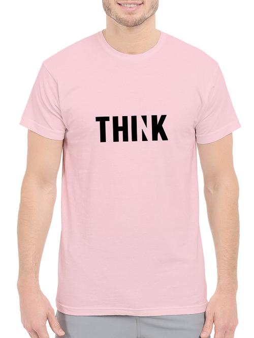 pink cotton chest print tshirt - 14544627 - Standard Image - 1