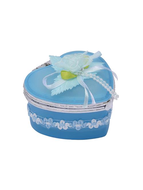 Blue with Inside Mirror Jewellery Box - 14544748 - Very Small Image - 1
