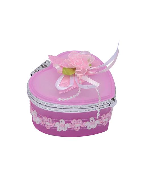 Pink with Inside Mirror Jewellery Box - 14544749 - Very Small Image - 1
