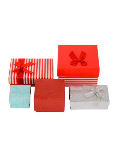 Set of 5 Paper Jewellery Box - 14544752 - Very Small Image - 1