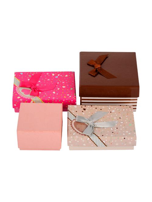 Set of 4 Paper Jewellery Box - 14544759 - Very Small Image - 1