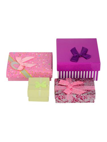 Set of 4 Paper Jewellery Box - 14544760 - Very Small Image - 1