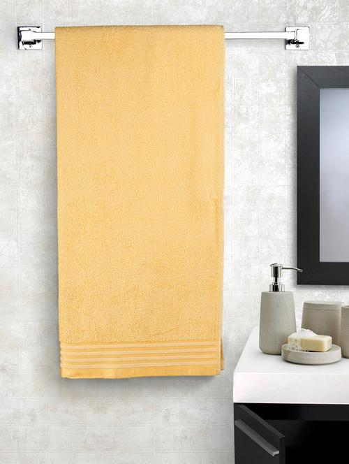 Cotton 370 GSM Smile bath towel - 14544818 - Standard Image - 1