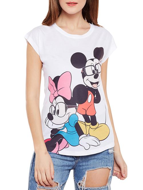 white printed tee - 14544896 - Standard Image - 1