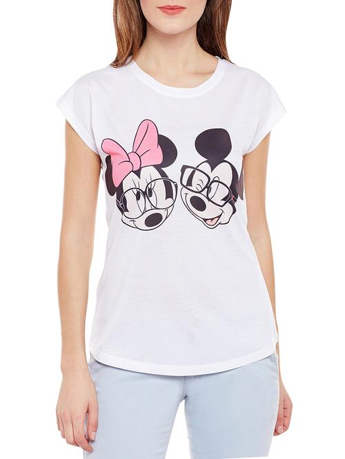 white printed tee - 14544898 - Standard Image - 1