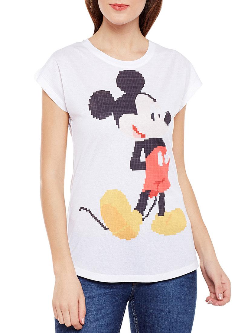 white printed tee - 14544899 - Zoom Image - 1