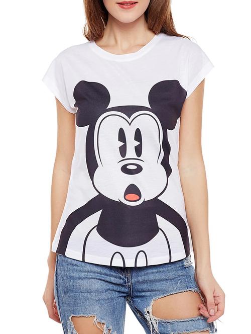 white printed tee - 14544902 - Standard Image - 1