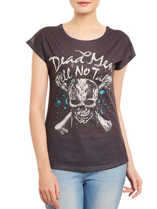 black printed tee - 14545134 - Very Small Image - 1