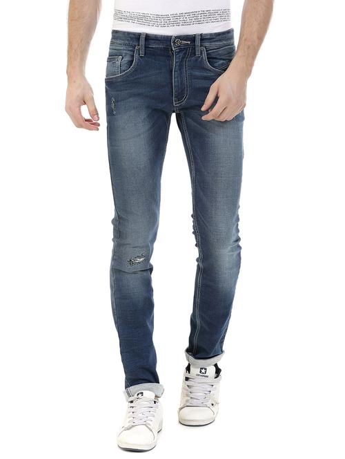 blue denim washed jeans - 14545682 - Very Small Image - 1