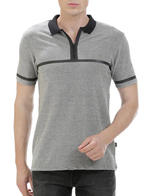 grey cotton t-shirt - 14545703 - Very Small Image - 1