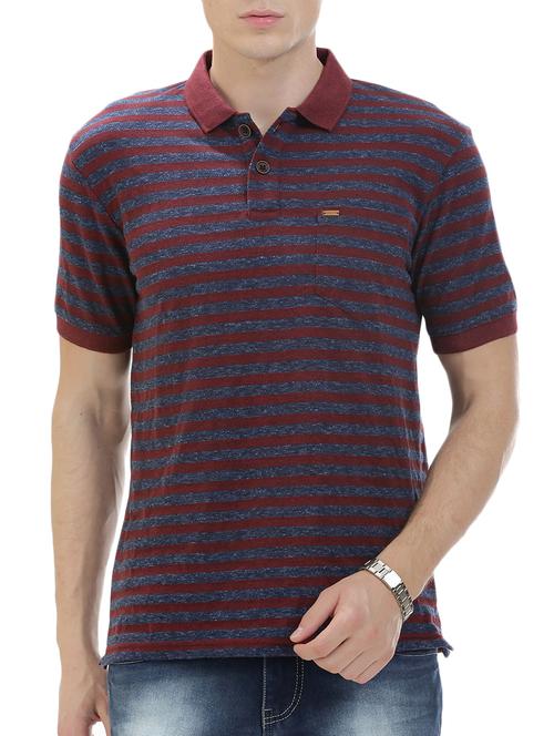 maroon cotton t-shirt - 14545708 - Very Small Image - 1