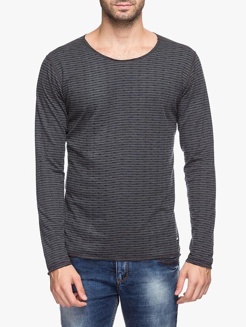 grey cotton all over print t-shirt - 14545819 - Very Small Image - 1