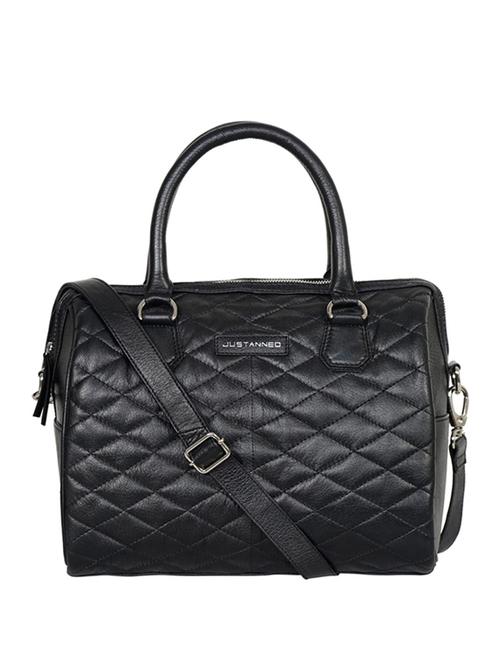 black leather structured handbag - 14545832 - Standard Image - 1