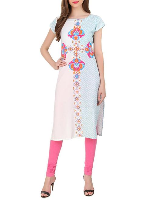 multi crepe straight kurta - 14545876 - Very Small Image - 1