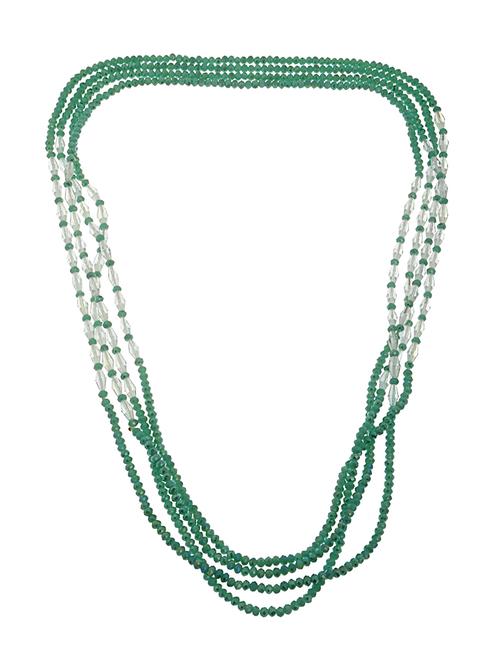 green crystal long necklace - 14545930 - Standard Image - 1