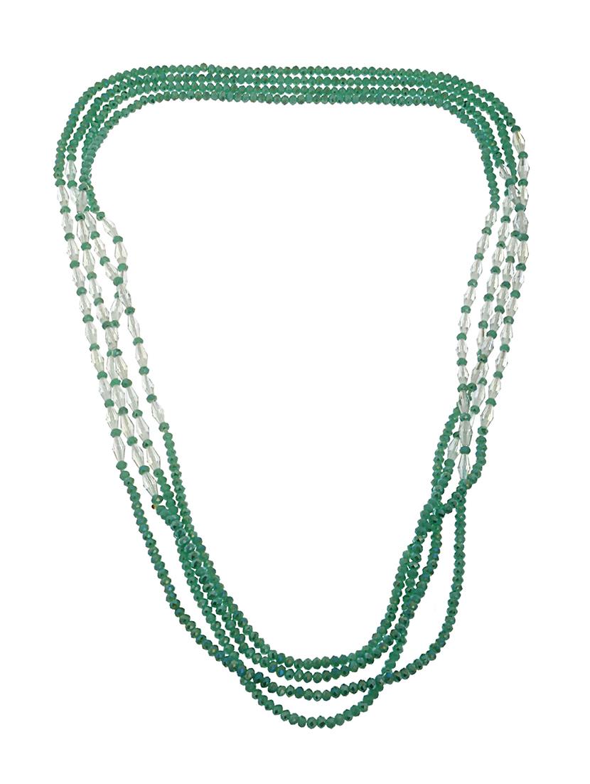 green crystal long necklace - 14545930 - Zoom Image - 1