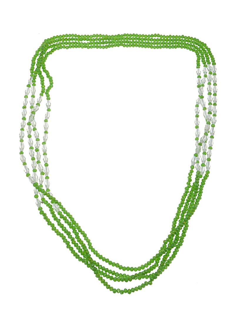 green crystal long necklace - 14545931 - Zoom Image - 1