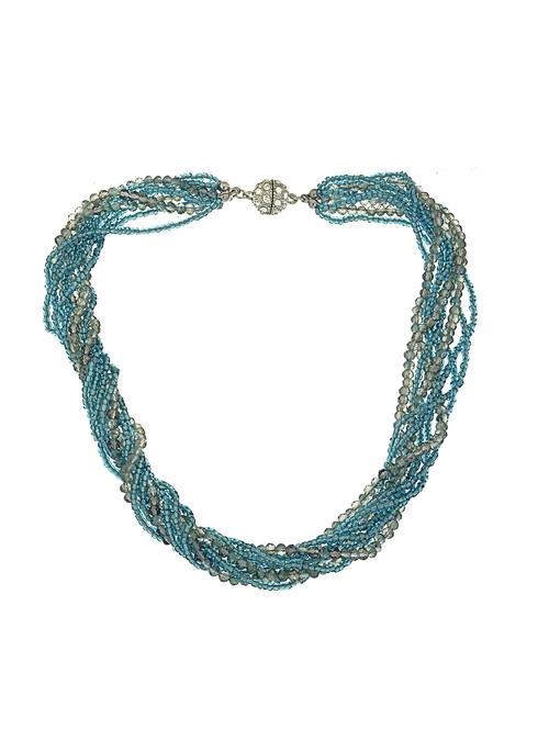 green crystal short necklace - 14545933 - Standard Image - 1