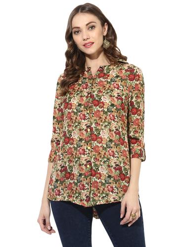 multi colored georgette shirt - 14545955 - Very Small Image - 1