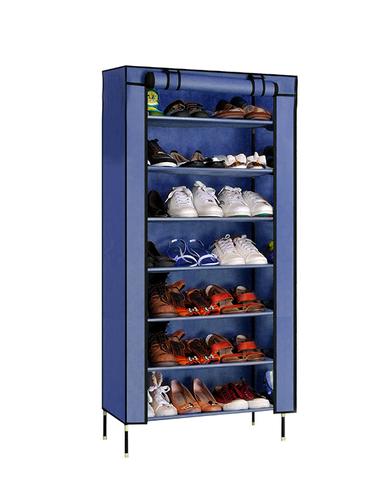 Kawachi Multipurpose Shelf Shoe Storage With 7 Layer Shoe Stand Rack-Blue - 14545967 - Very Small Image - 1