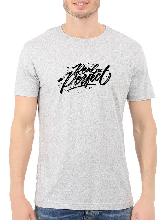 grey cotton chest print tshirt - 14546368 - Zoom Image - 1