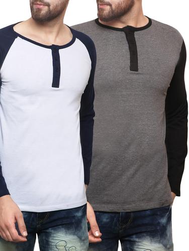 (set of 2) multicolored cotton combos t-shirt - 14546508 - Very Small Image - 1