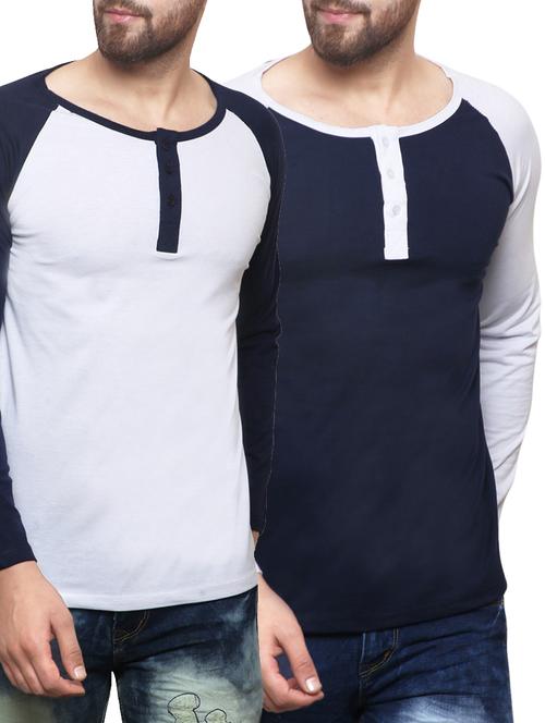 (set of 2) multicolored cotton combos t-shirt - 14546509 - Very Small Image - 1
