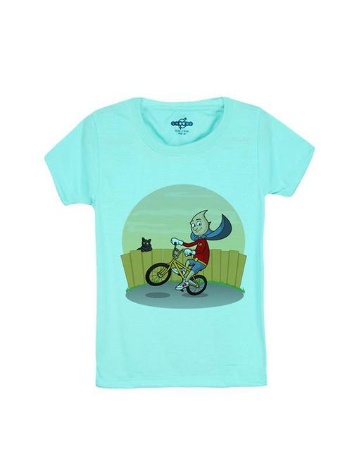 blue cotton t-shirt - 14546626 - Standard Image - 1