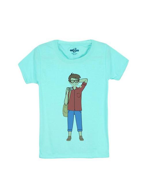blue cotton t-shirt - 14546641 - Standard Image - 1