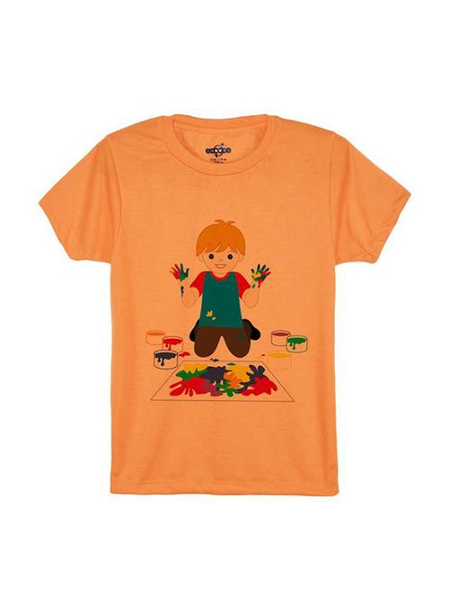orange cotton tshirt - 14546733 - Standard Image - 1