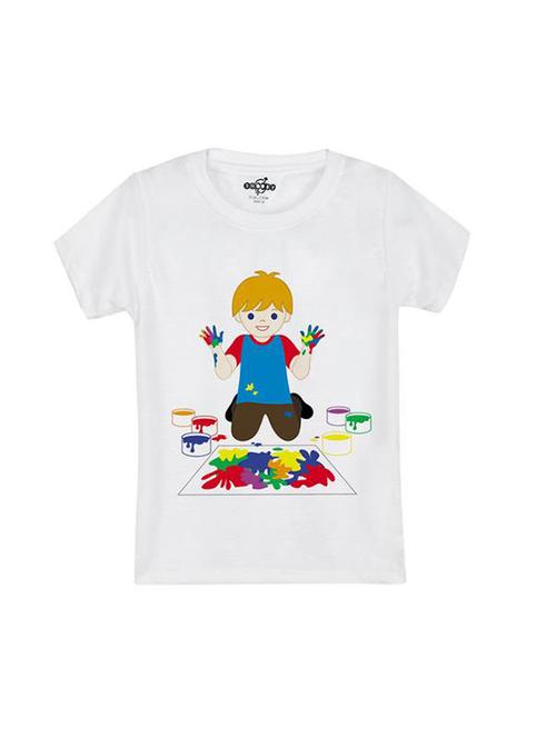 white cotton tshirt - 14546735 - Standard Image - 1
