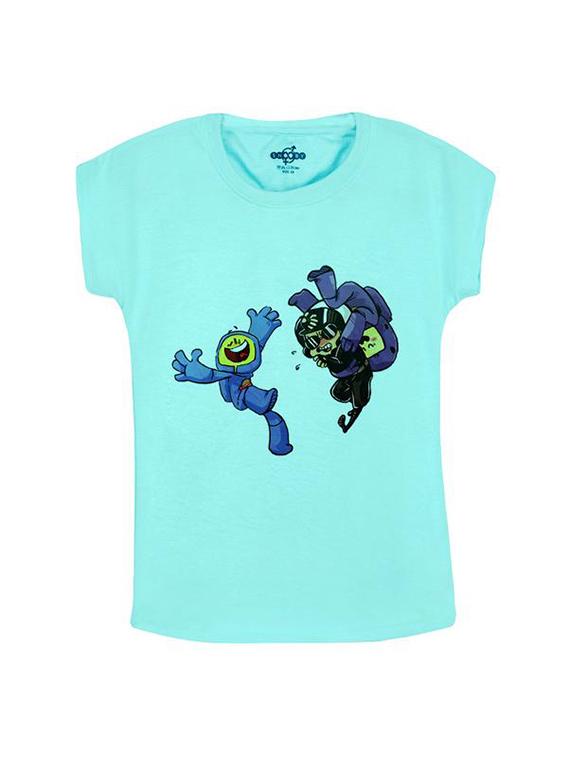 blue cotton tee - 14546891 - Zoom Image - 1