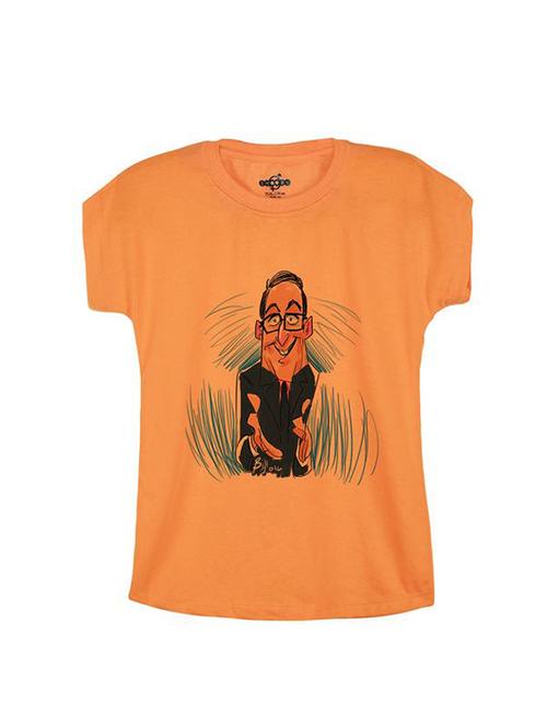 orange cotton t-shirt - 14546908 - Standard Image - 1