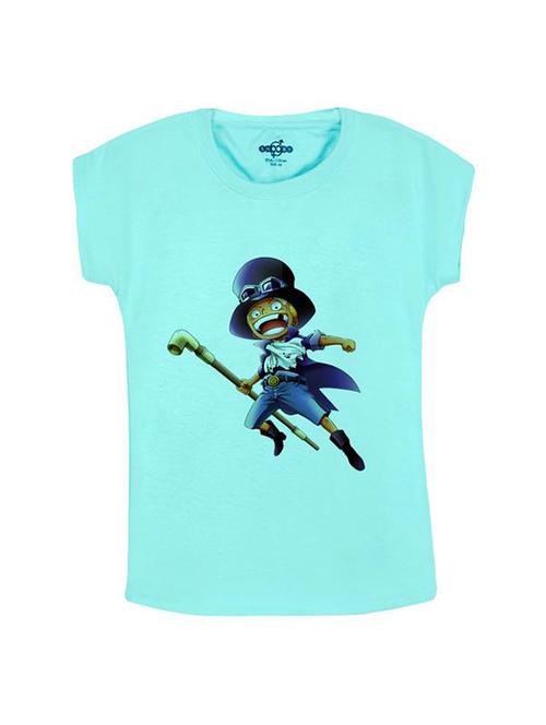 blue cotton t-shirt - 14546931 - Very Small Image - 1